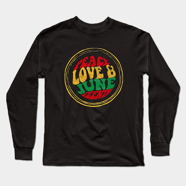 Juneteenth Long Sleeve T-Shirt by 29 hour design